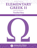 Elementary Greek II Teacher Key, Second Edition by Christine Gatchell