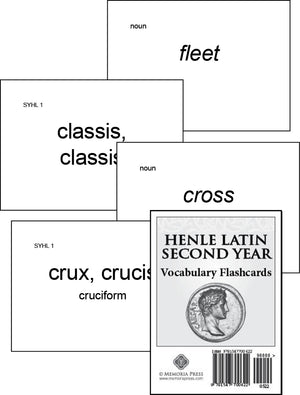 Henle Latin Second Year Vocabulary Flashcards by Robert J. Henle