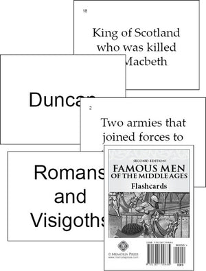 Famous Men of the Middle Ages Flashcards, Second Edition