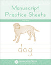 Manuscript Practice Sheets by Amber Wheat