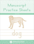Manuscript Practice Sheets by Amber Wheat