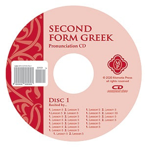 Second Form Greek Pronunciation Audio CD
