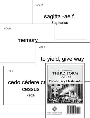 Third Form Latin Vocabulary Flashcards, Second Edition by Memoria Press