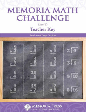 Memoria Math Challenge: Level D Teacher Key