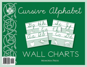 Cursive Alphabet Wall Charts by Memoria Press