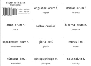 Fourth Form Latin Flashcards by Cheryl Lowe; Michael Simpson