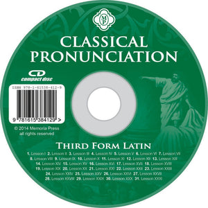Third Form Latin Classical Pronunciation Audio CD