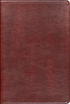 LSB Large Print Wide Margin (Paste-Down Faux Leather, Reddish-Brown, Indexed)
