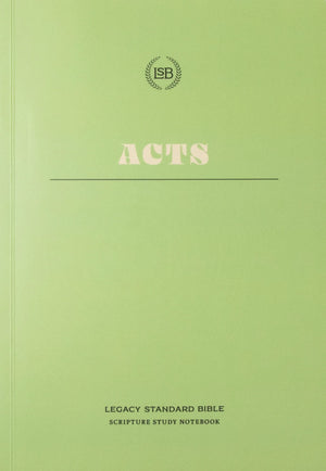 LSB Scripture Study Notebook: Acts by Bible