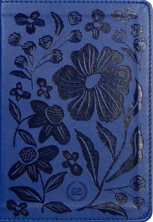 LSB Compact Edition (Paste-Down Faux Leather, Blue Floral) by Bible