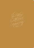 Pray Without Ceasing Prayer Journal Mustard Faux Leather