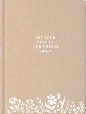 Things Above Journal (Beige Faux Leather)