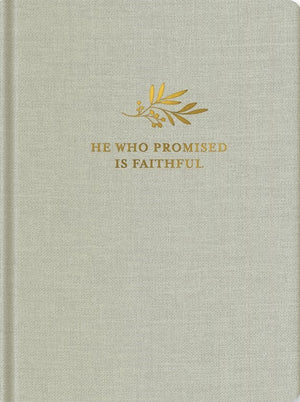 Faithful Promises Journal (Mist Green Linen)