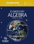 Elementary Algebra (Teacher Guide - Revised) by Harold R. Jacobs
