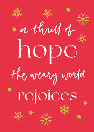 A Thrill of Hope - Christmas Cards (cardthrill6pack)