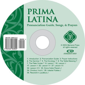 Prima Latina Pronunciation Audio CD