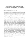 How to Disciple Your Family through Sermons by Joel R. Beeke