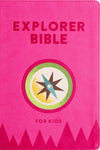 KJV Explorer Bible for Kids (Bubble Gum, LeatherTouch, Indexed) by Bible
