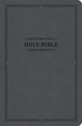 KJV Thinline Bible, Value Edition (Charcoal, LeatherTouch) by Bible
