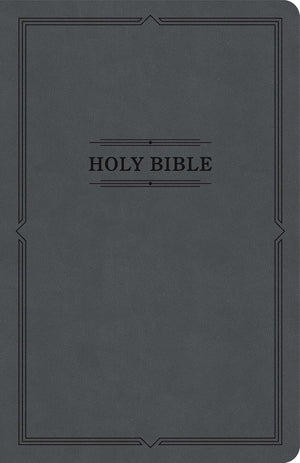 KJV Thinline Bible, Value Edition (Charcoal, LeatherTouch) by Bible
