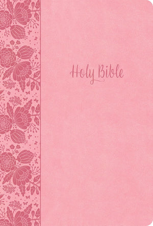 KJV Large Print Thinline Bible, Value Edition (Soft Pink, LeatherTouch) by Bible
