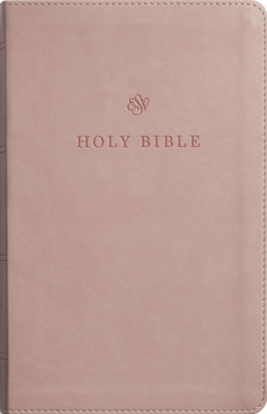 ESV Large Print Personal Size Bible, Red Letter (TruTone®, Blush Rose)