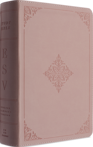 ESV Study Bible, Personal Size (TruTone, Blush Rose, Fleur-de-lis Design)
