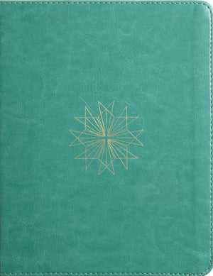 ESV Single Column Journaling Bible (TruTone, Teal, Resplendent Cross Design)