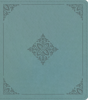 ESV Journaling Study Bible (TruTone over Board, Paris Sky, Fleur-de-lis Design)