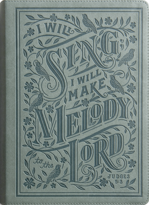 ESV Single Column Journaling Bible, Large Print (TruTone, Paris Sky, Judges 5:3 Design)