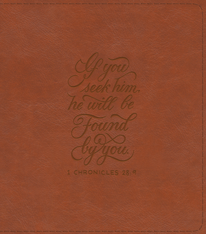ESV Journaling Study Bible (TruTone, English Saddle, 1 Chronicles 28:9 Design)