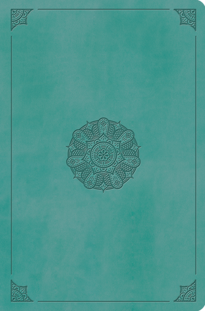 ESV Value Compact Bible, Red Letter (TruTone, Turquoise, Emblem Design)