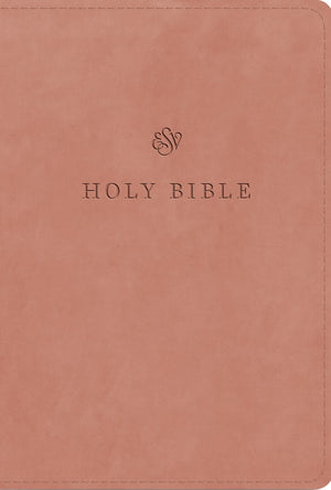 ESV Large Print Compact Bible, Red Letter (TruTone, Blush Rose)