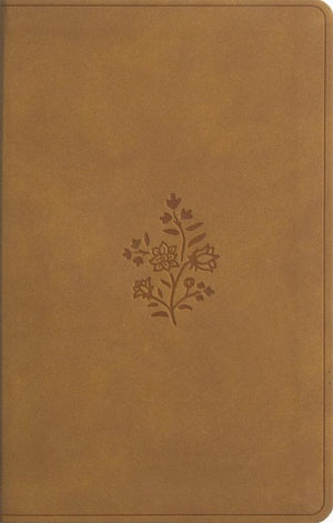 ESV Premium Gift Bible (TruTone, Nubuck Caramel, Wildflower Design)