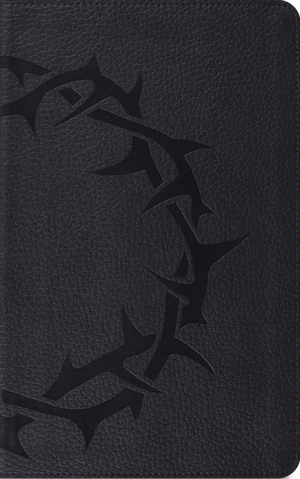 ESV Thinline Bible, Red Letter (TruTone, Charcoal, Crown Design)