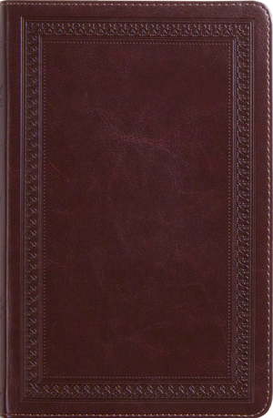 ESV Thinline Bible, Red Letter (TruTone, Mahogany, Border Design)