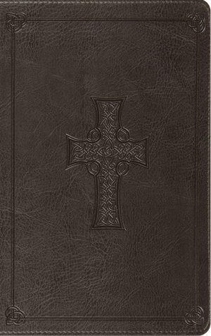 ESV Thinline Bible, Red Letter (TruTone, Charcoal, Celtic Cross Design, Red Letter)