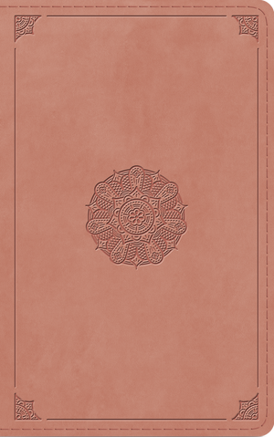 ESV Thinline Bible, Red Letter (TruTone, Blush Rose, Emblem Design)