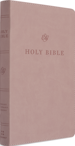 ESV Premium Church Bible, Large Print, Red Letter (TruTone, Blush Rose)