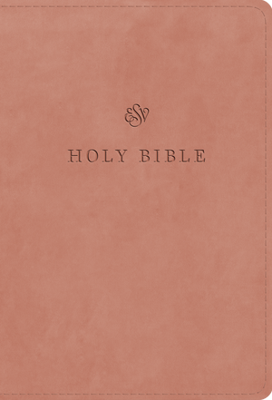 ESV Large Print Compact Bible (TruTone, Blush Rose)