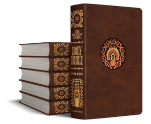 ESV The Biggest Story Holy Bible for Kids (TruTone, Brown, Living Hope Design, Thumb Indexed, Case of 8)