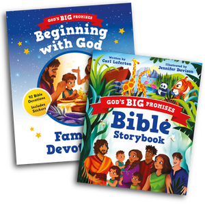 God's Big Promises: Storybook & Devotions Pack
