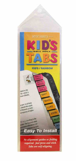 Erse Finder Bible Tabs Horizontal Kids Tabs Rainbow Stationery