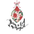 Glory to God in the Highest (Bauble) Christmas Cards (6floralbauble) by (9781784983062) Reformers Bookshop
