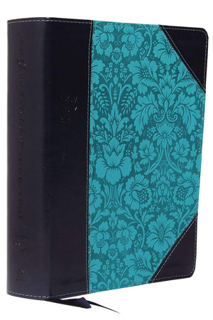 Journal The Word Reference Bible, NKJV (Leathersoft, Navy/Turquoise)