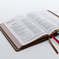 NKJV Thinline Reference Bible, Large Print (Goatskin, Brown)