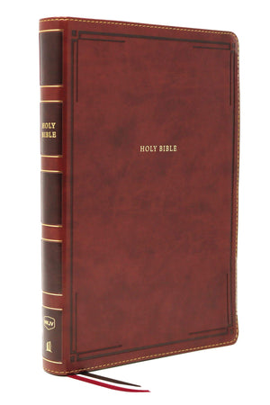 NKJV Thinline Bible Giant Print Leathersoft Brown Bible