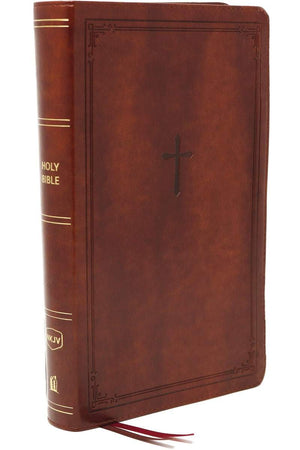 NKJV Compact Reference Bible, Brown Leathersoft by Bible (9780785233398) Reformers Bookshop