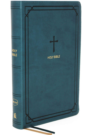 NKJV Compact End Of Verse Reference Bible (Leathersoft, Teal)