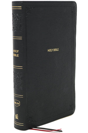 NKJV Personal Size Large Print End-of-Verse Reference Bible (Leathersoft, Black)